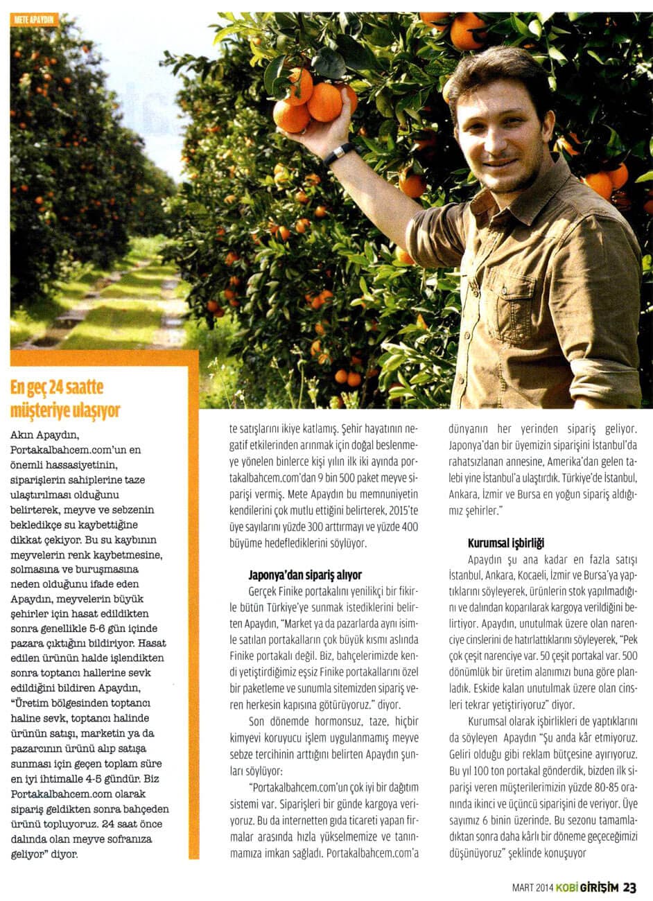 portakalbahcem.com Ekonomist / 9 Mart 2014