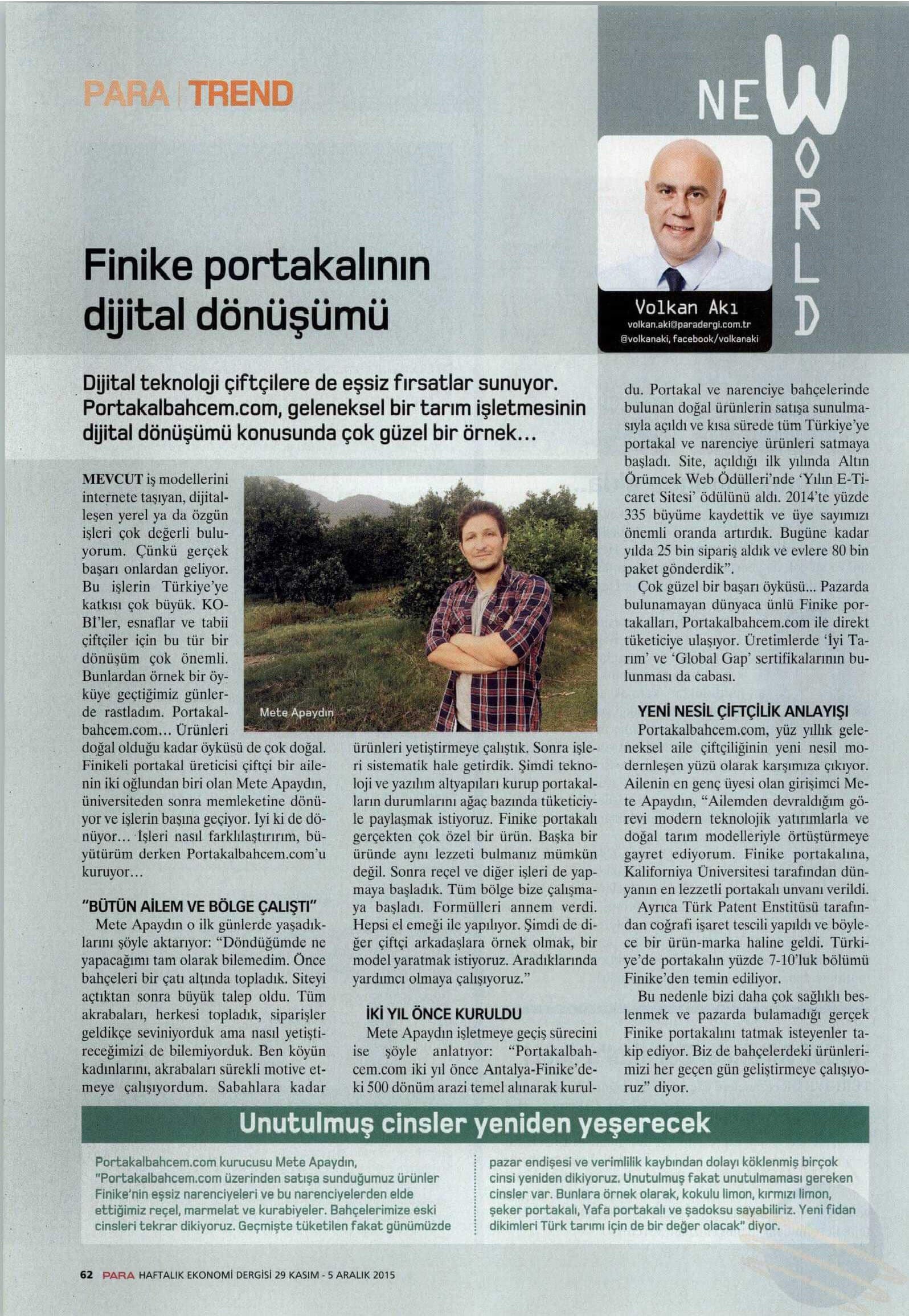 Para / Kasım 2015