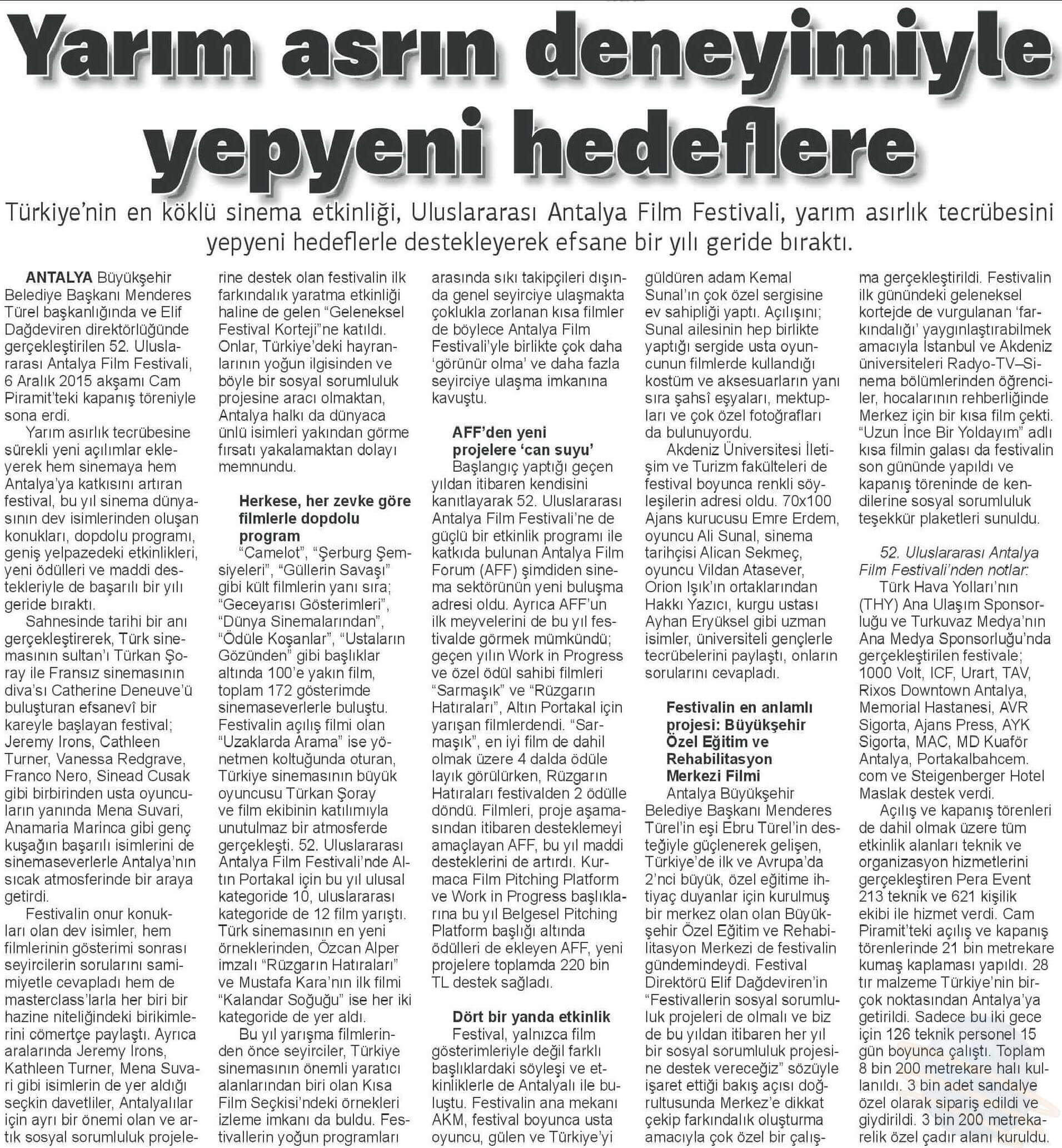 Ticari Hayat / Aralık 2015